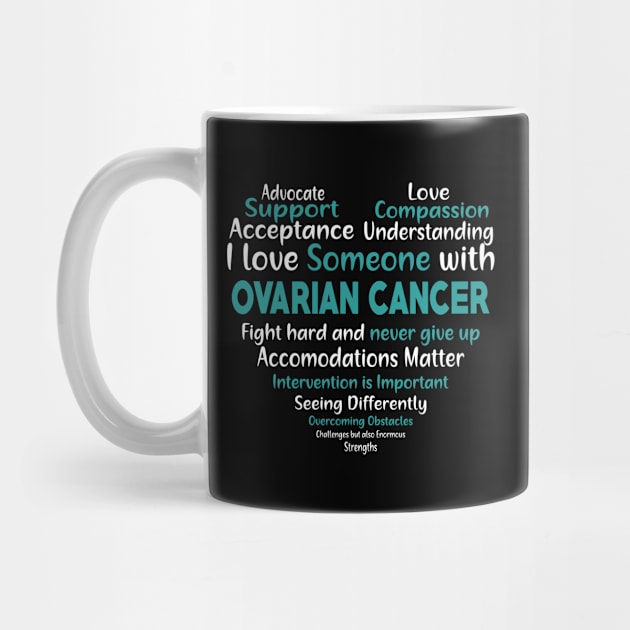 Ovarian Cancer Awareness Support Heart Warrior by mateobarkley67